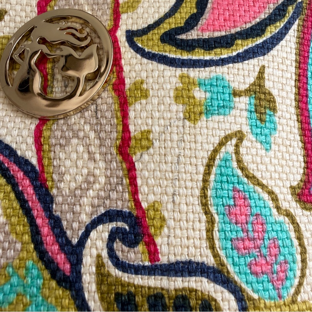 Spartina 449 Paisley Linen Make Up/ Cosmetic Bag - Picture 10 of 10